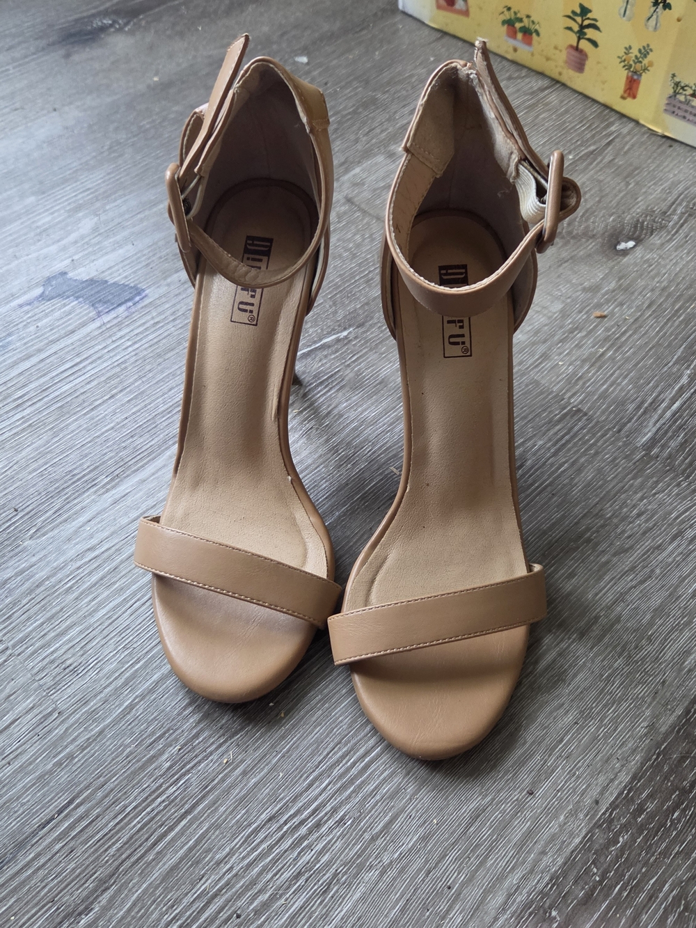 Tan Ankle-Strap Block Heel Sandals - Women